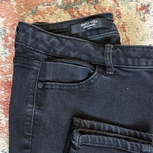 Simply Vera Vera Wang Black Skinny Jeans